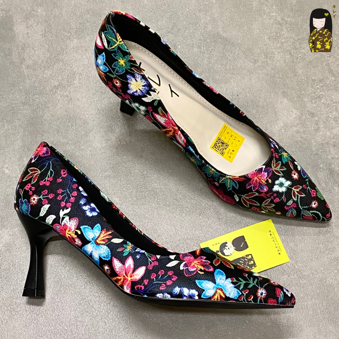 Giày cao gót nữ Kirei Biteki CP02 màu Đen - Kitten heel công sở 