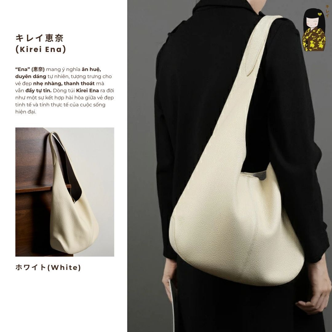  Kirei Ena - Bucket Bag BGB19 White 