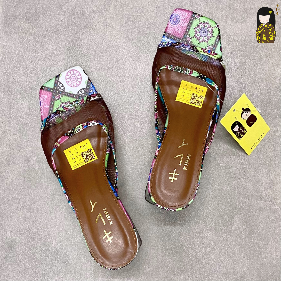  Kirei Biteki Boho - Office Block Heel HH10 Forest 