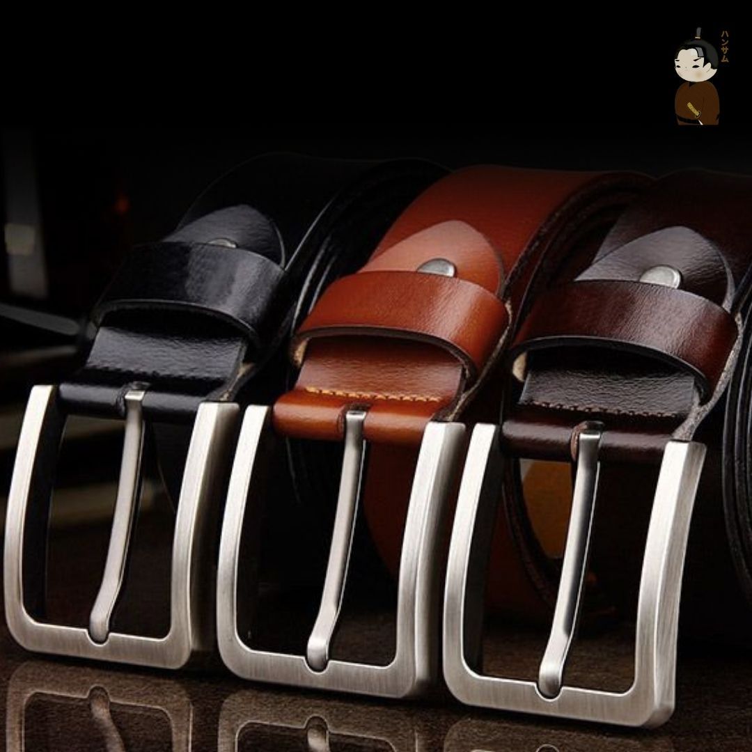  Hansamu Rin - Leather Belt BGA3 Black 