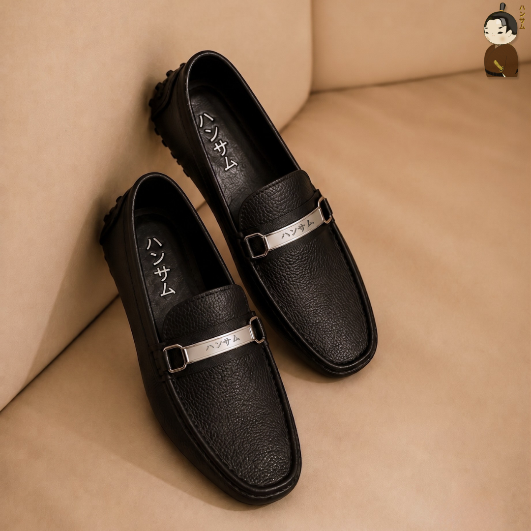  ハンサム海(HANSAMU KAI) - Penny Loafer HA04 Black 