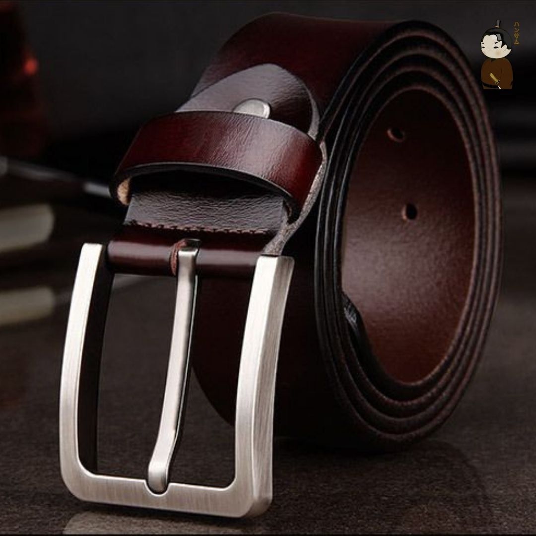  Hansamu Rin - Leather Belt BGA3 Maroon 