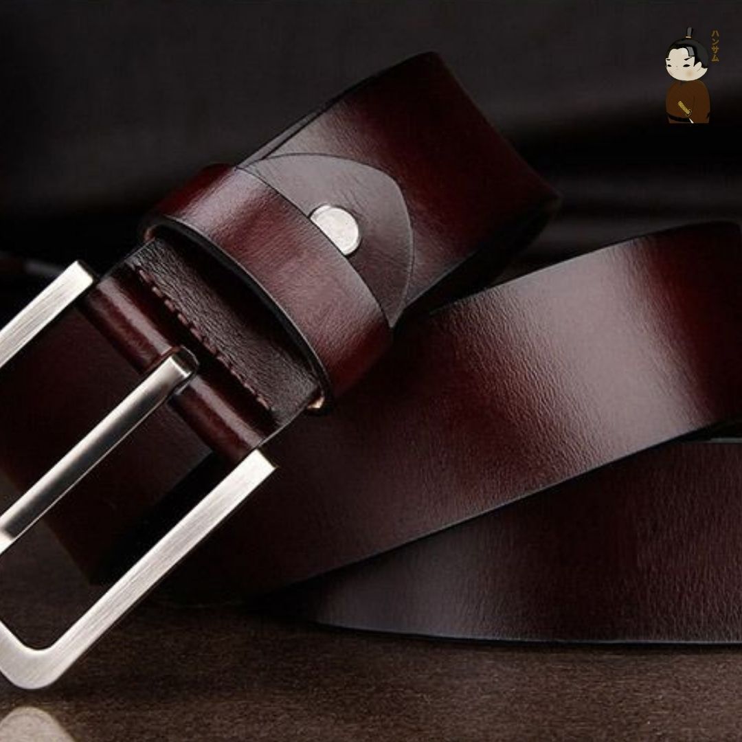  Hansamu Rin - Leather Belt BGA3 Maroon 