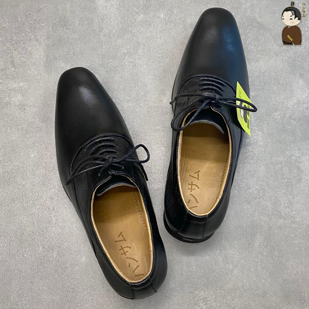  Giày tây Hansamu Emboss Oxford HI Black 
