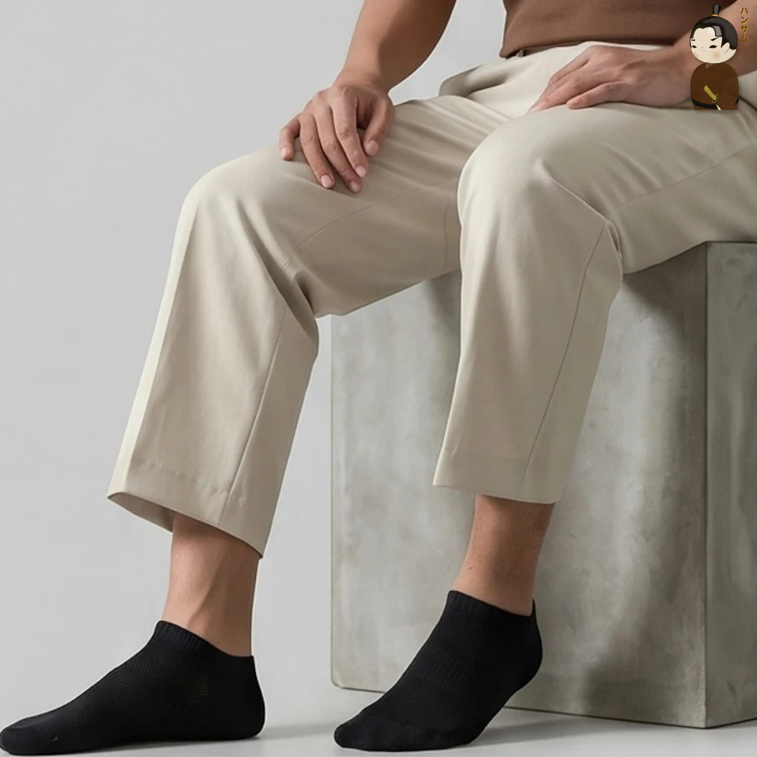  [Combo 7 đôi] Vớ Hansamu Shinobi daily sock BG14 Black 