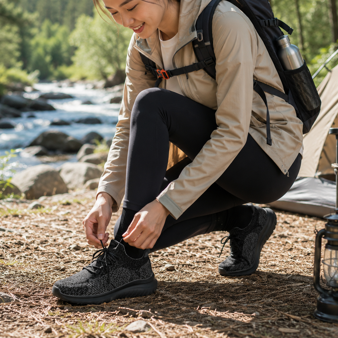 Hansamu Nin - Walk Sneakers BG04 D.Grey 