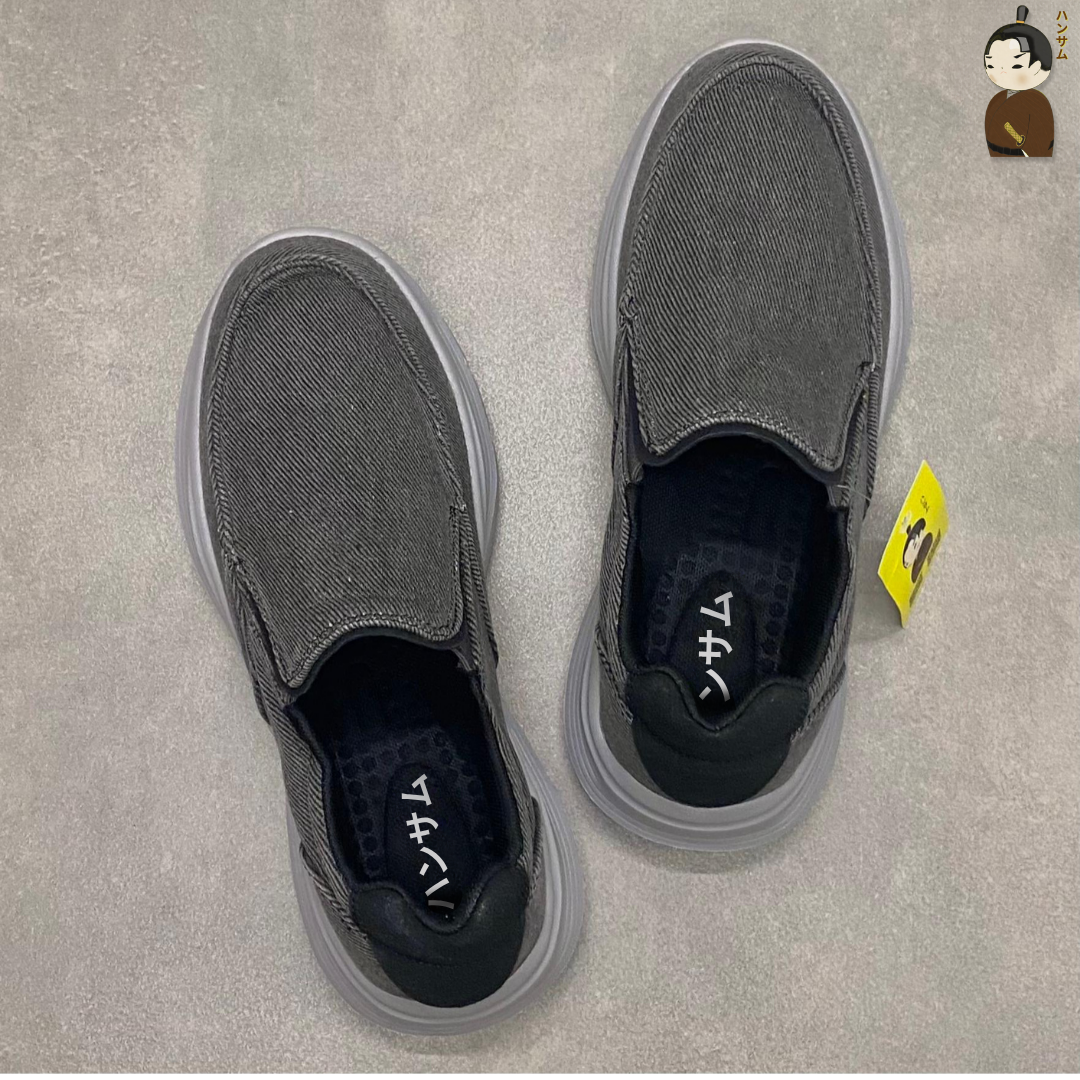  Hansamu Nin - Walk Slip-On BG09 Dark Grey 