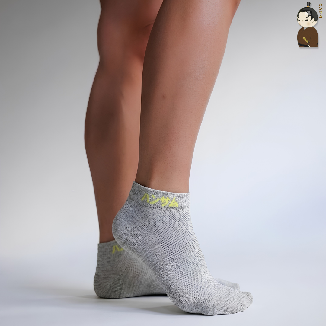  [Combo 7 đôi] Vớ Hansamu Shinobi active sock VNS01 L.Grey 