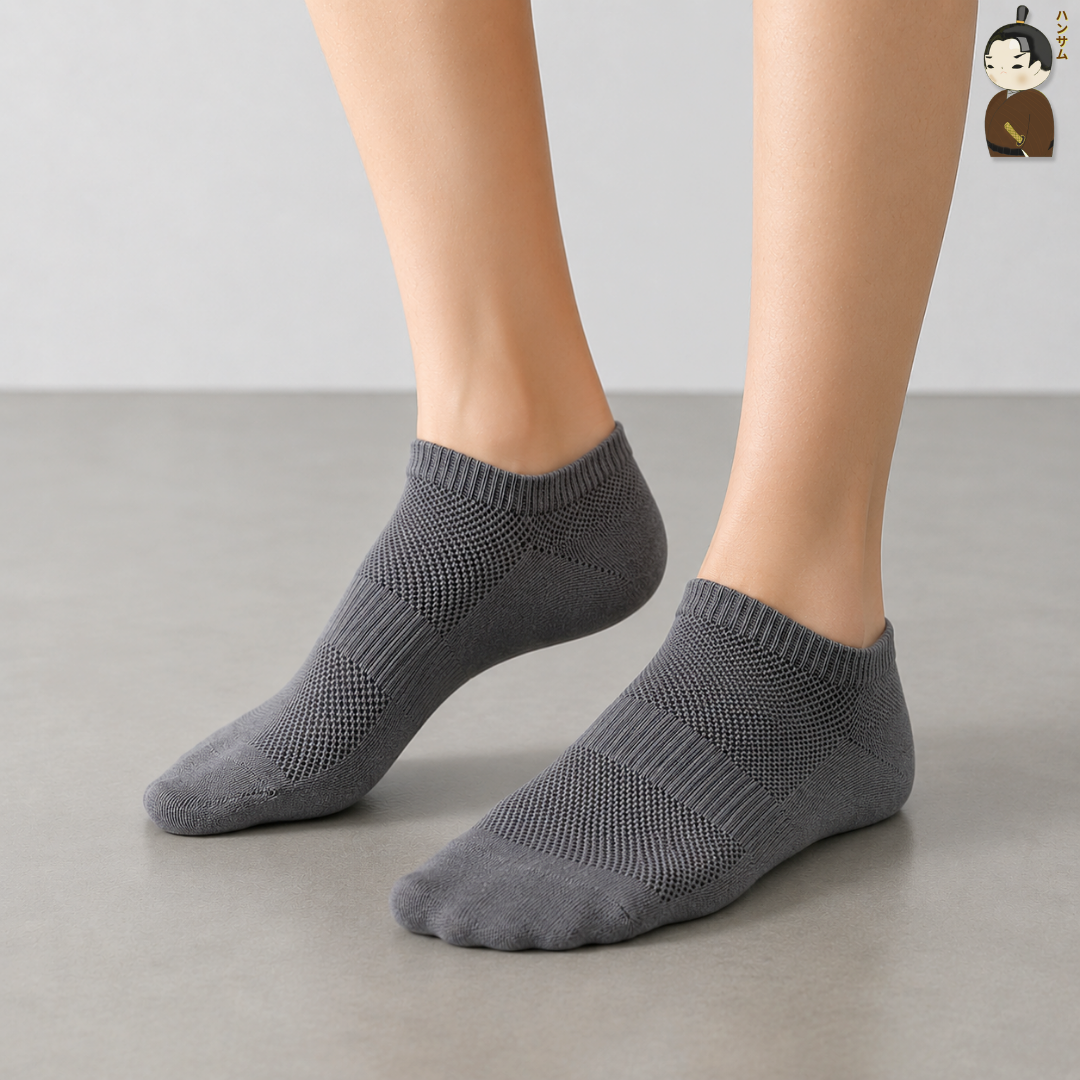  [Combo 5 đôi] Vớ Hansamu Shinobi daily sock BG14 Iron Grey 