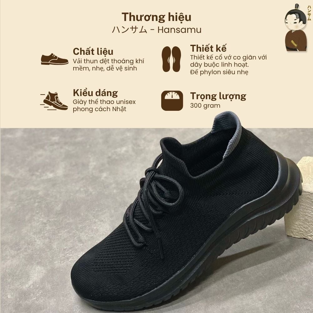  Hansamu Jin - Walk Sneakers BG04 Black 