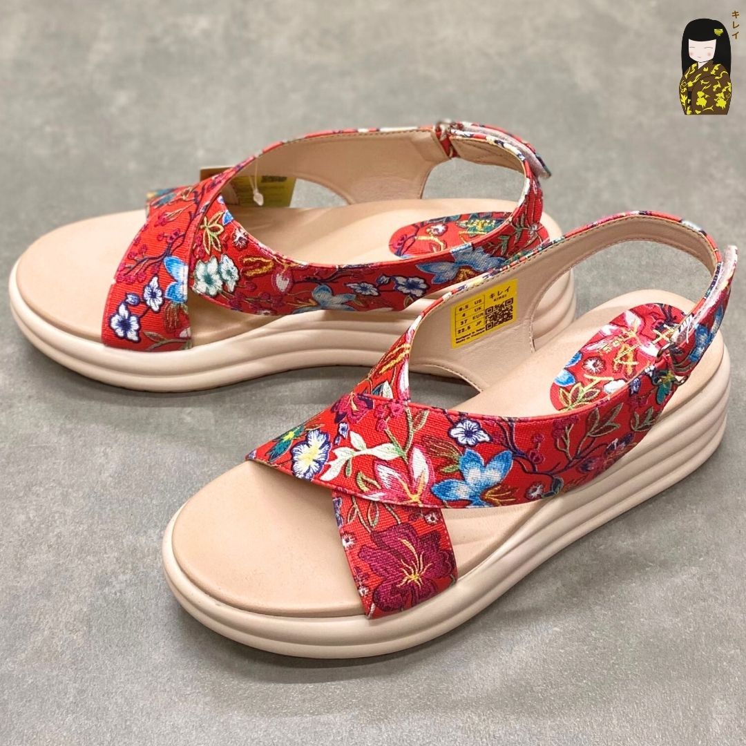  Kirei Biteki - Office Wedge Sandal CP9 Red 