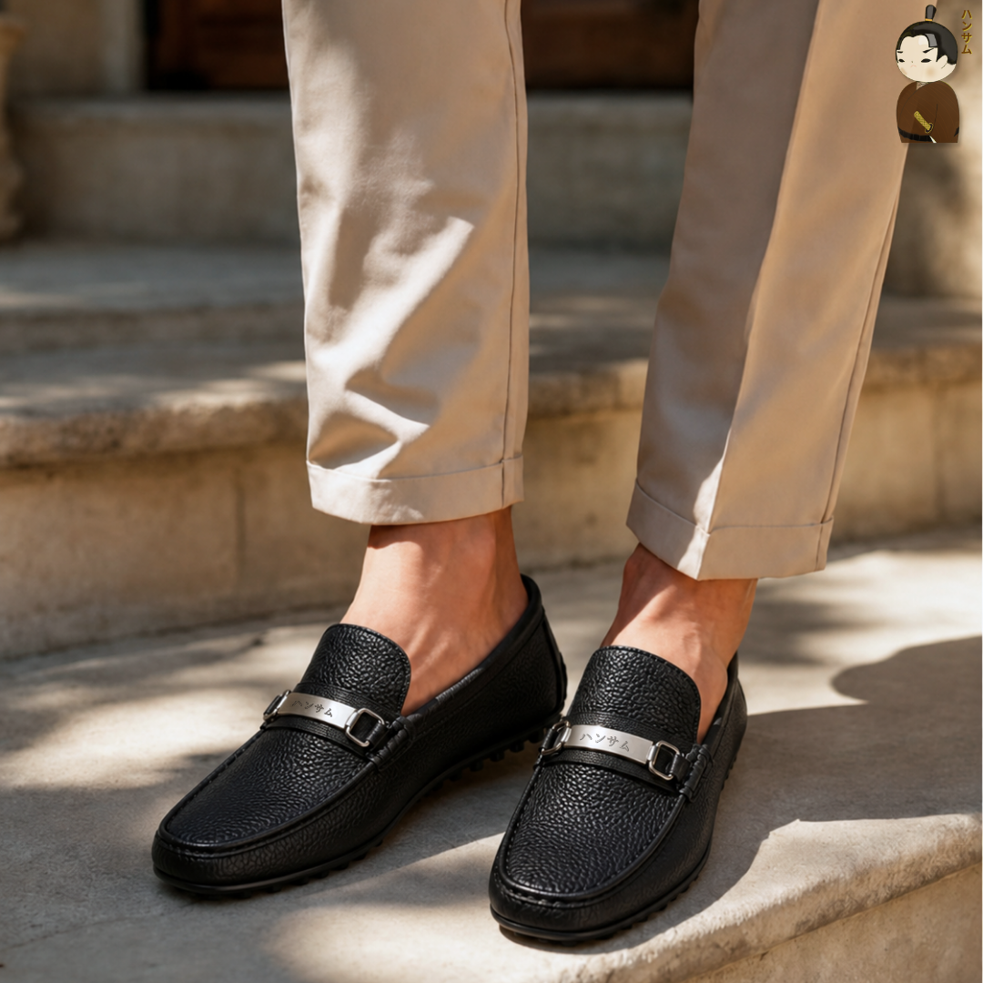  ハンサム海(HANSAMU KAI) - Penny Loafer HA04 Black 