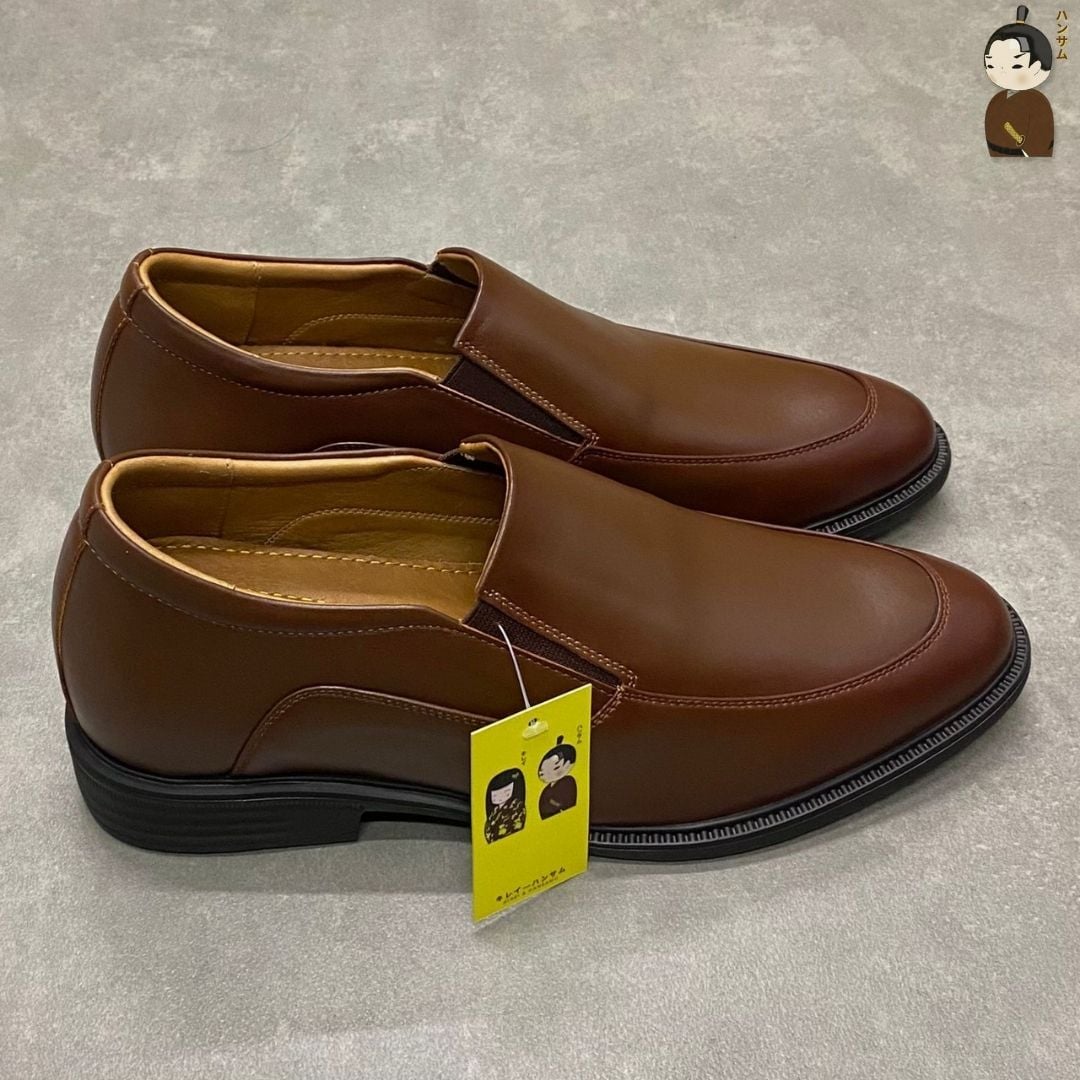  Hansamu Shin - 6cm Elevator Loafers DGD17 Brown 