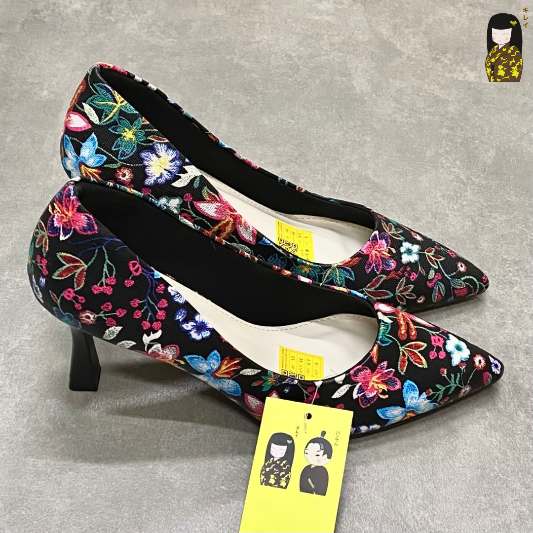  Giày cao gót nữ Kirei Biteki CP02 màu Đen - Kitten heel công sở 
