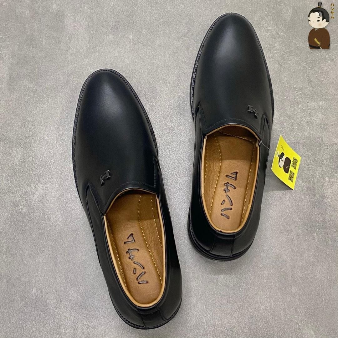 Giày lười Nam Hansamu Zen DGD10 màu Đen - Loafer công sở 
