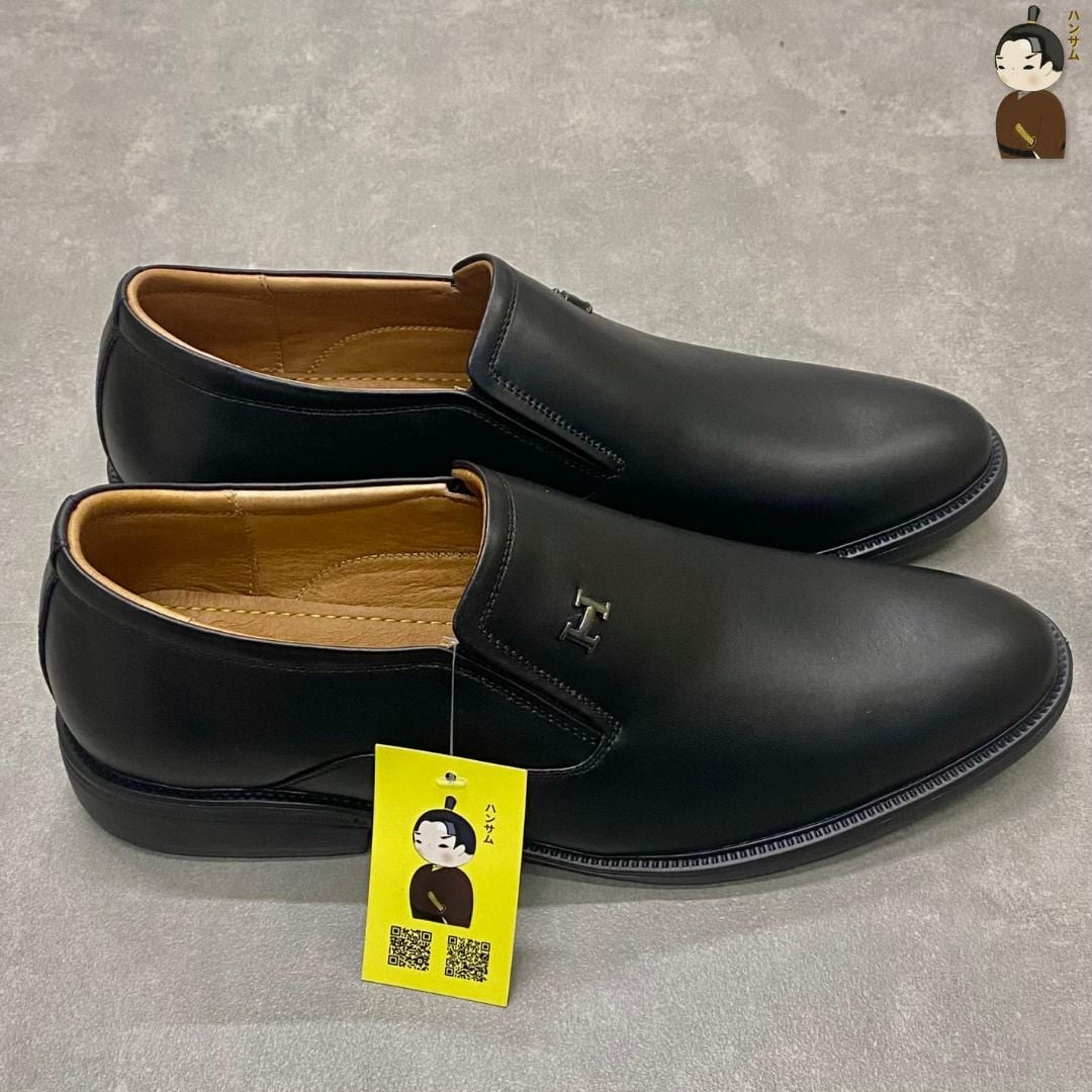  Giày lười Nam Hansamu Zen DGD10 màu Đen - Loafer công sở 