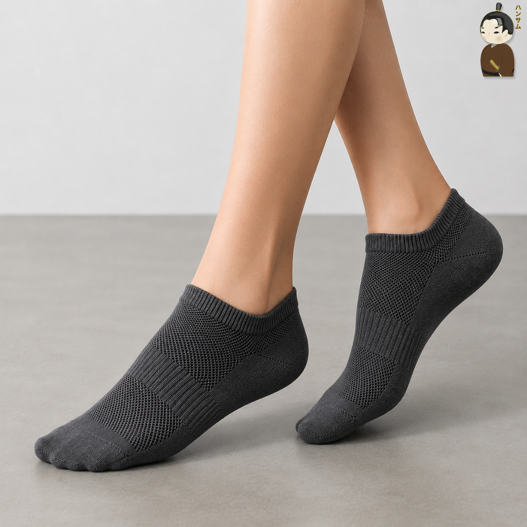  [Combo 5 đôi] Vớ Hansamu Shinobi Daily Sock BG14 D.Grey 