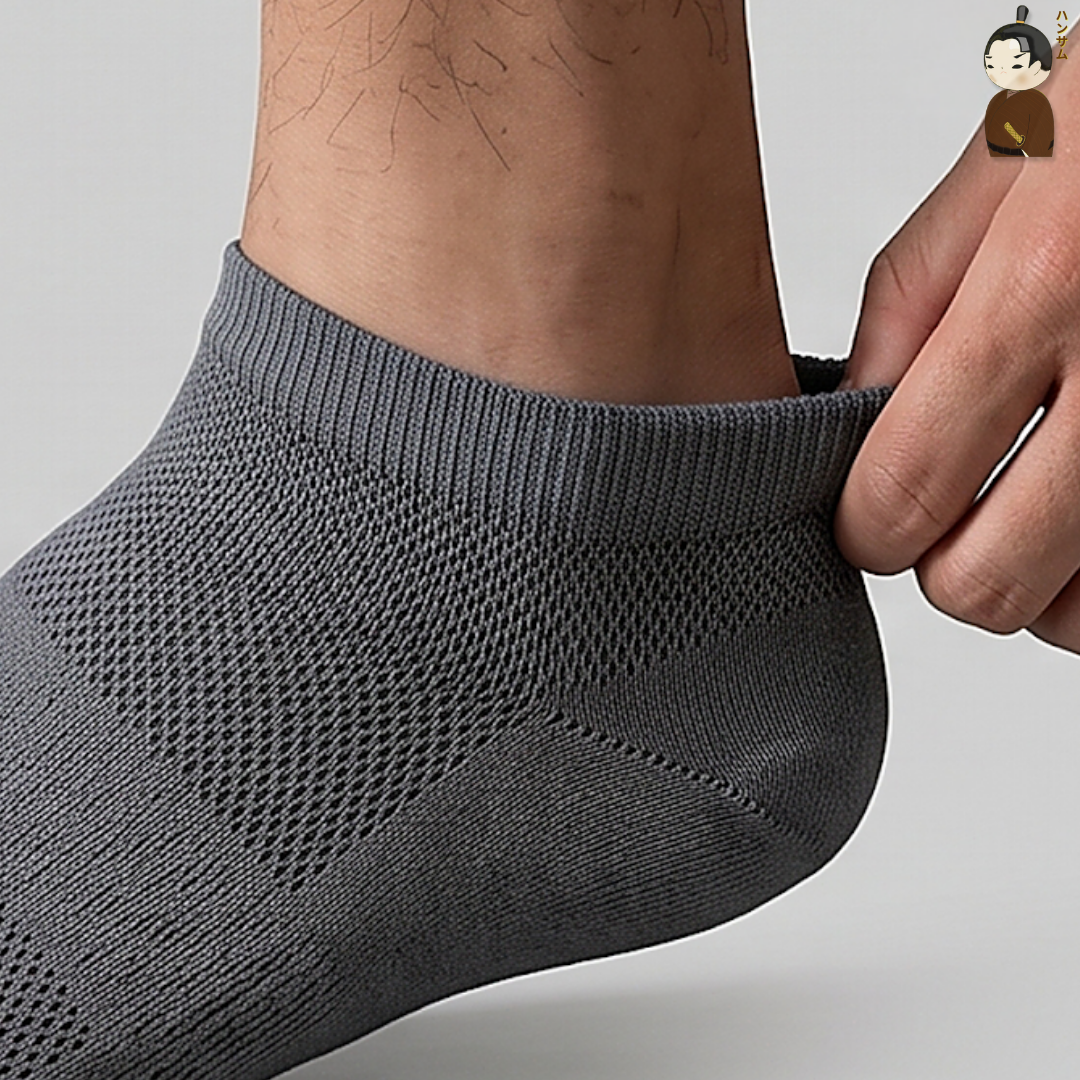  [Combo 5 đôi] Vớ Hansamu Shinobi daily sock BG14 Iron Grey 