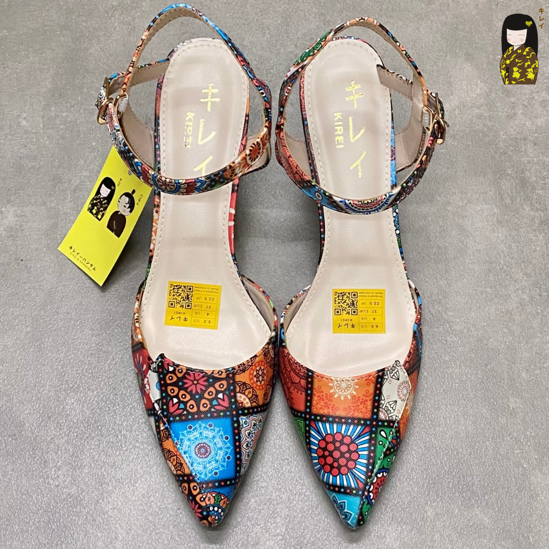  [Mới Về] Giày slingback nữ công sở Kirei Biteki Boho HH25 màu Nâu Amber 