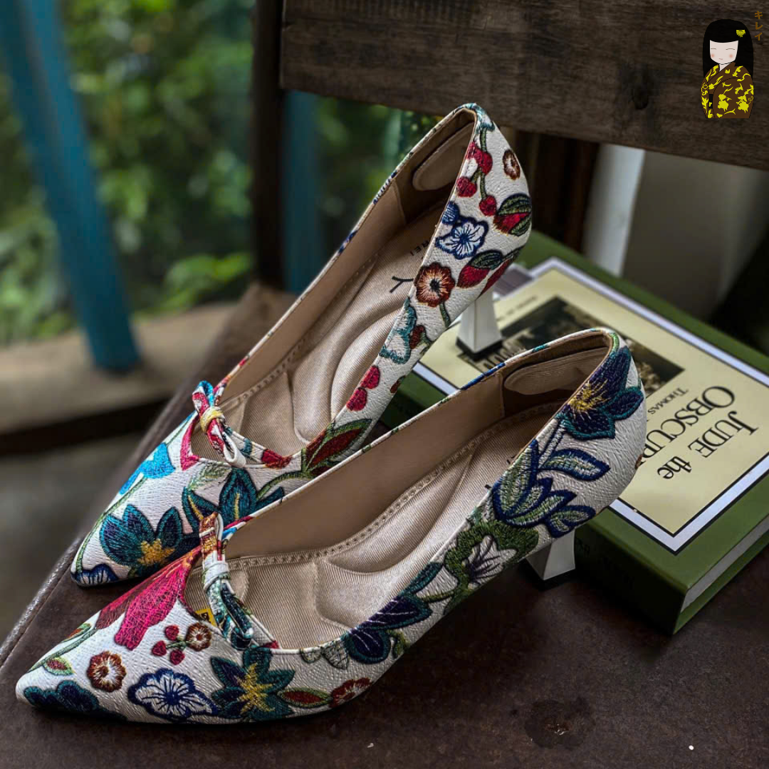  Giày cao gót nữ Kirei Biteki CP03 màu Trắng - Kitten heel công sở 