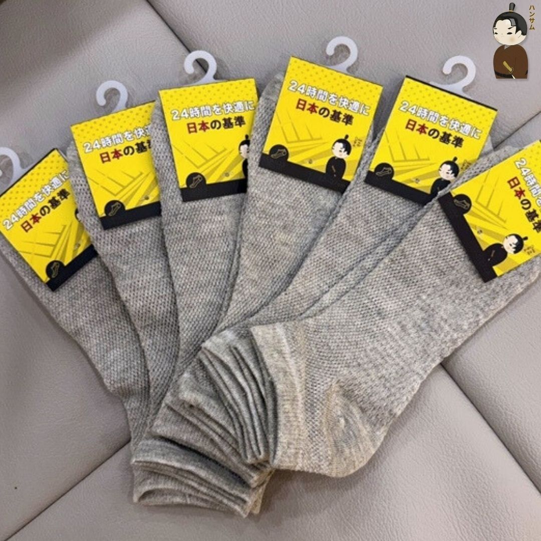  Hansamu Shinobi - Daily Sock BG14 Grey 