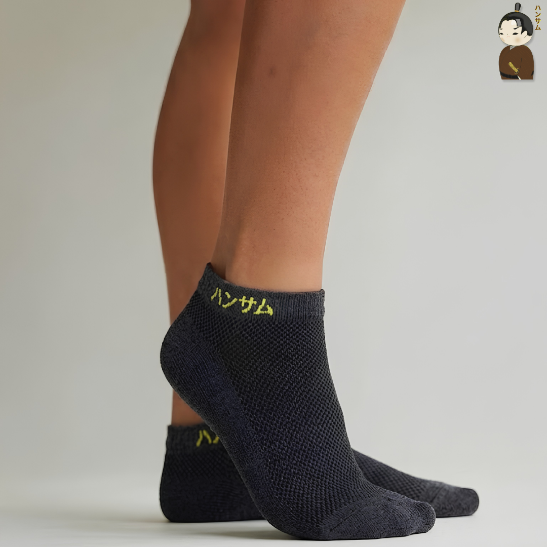  [Combo 5 đôi] Vớ Hansamu Shinobi active sock VNS01 D.Grey 