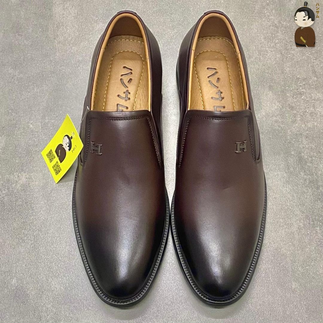  Giày lười Nam Hansamu Zen DGD10 màu Nâu - Loafer công sở 