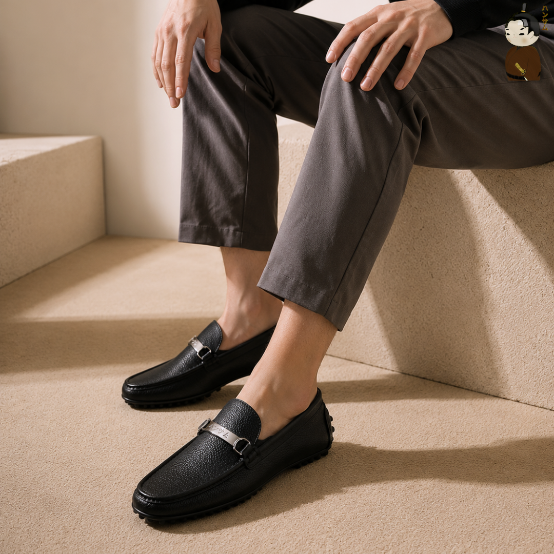  ハンサム海(HANSAMU KAI) - Penny Loafer HA04 Black 