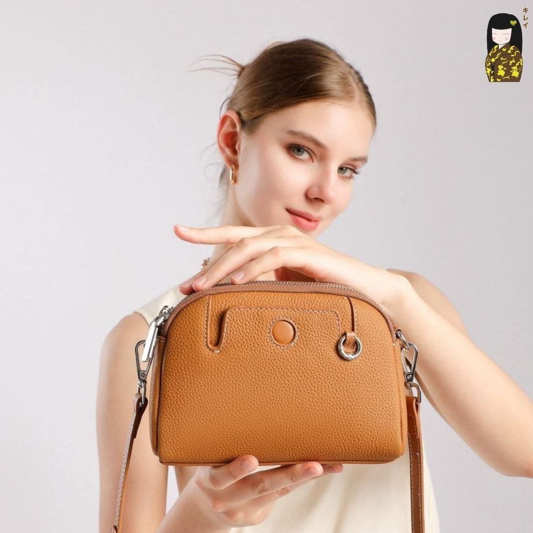  Túi Kirei Hina BGB09 | Túi pouch màu Nâu 