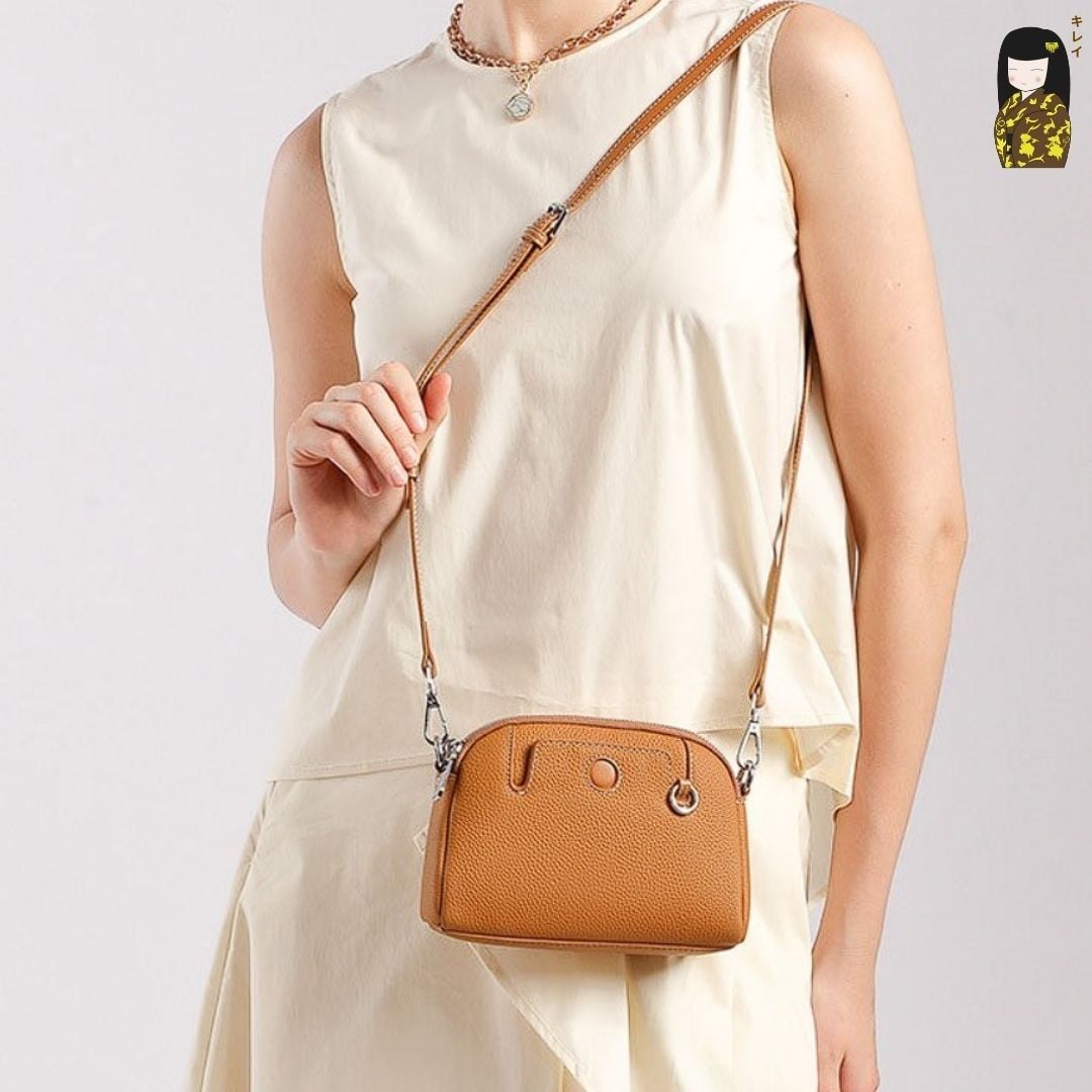  Túi Kirei Hina BGB09 | Túi pouch màu Nâu 