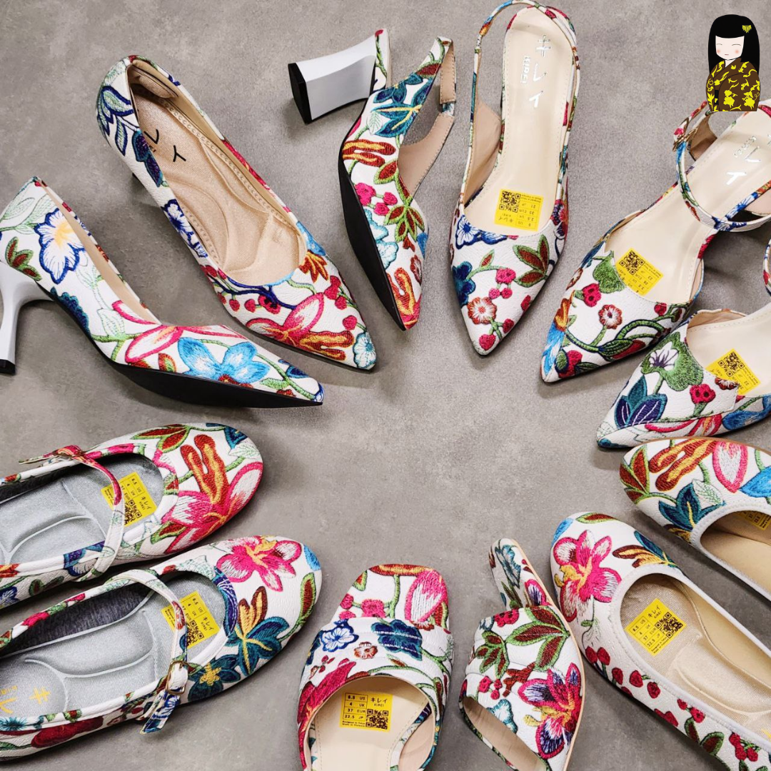  Kirei Biteki - Office Block Heel CP7 White 