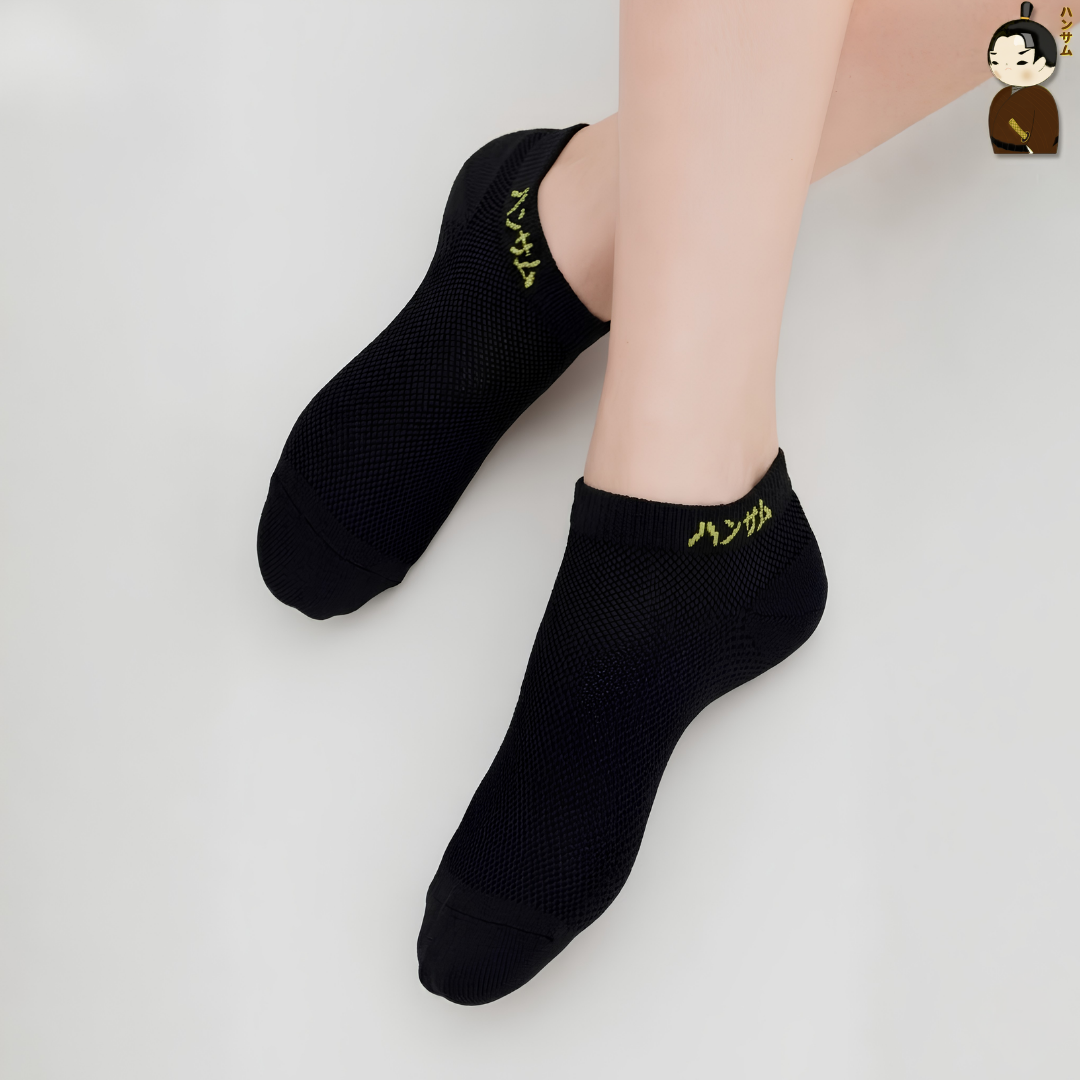  [Combo 5 đôi] Vớ Hansamu Shinobi active sock VNS01 Black 