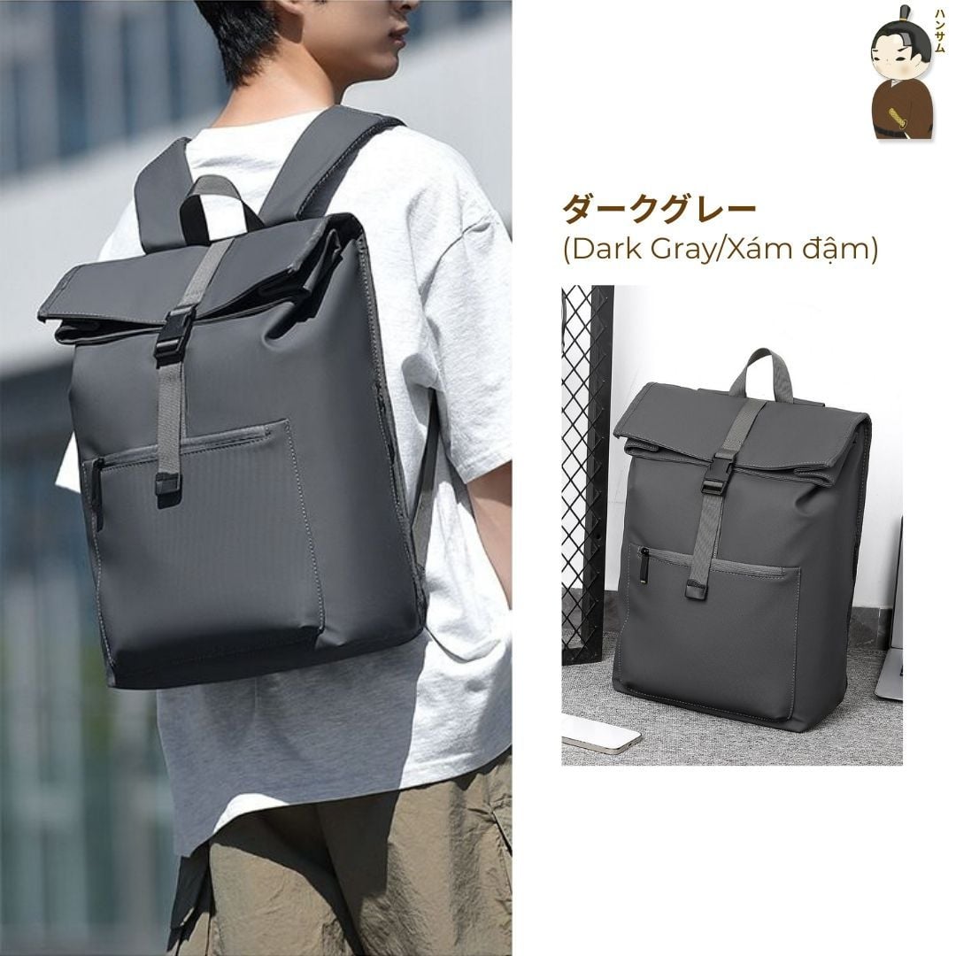  Hansamu Tora - Waterproof Backpack BGB20 Dark Grey 