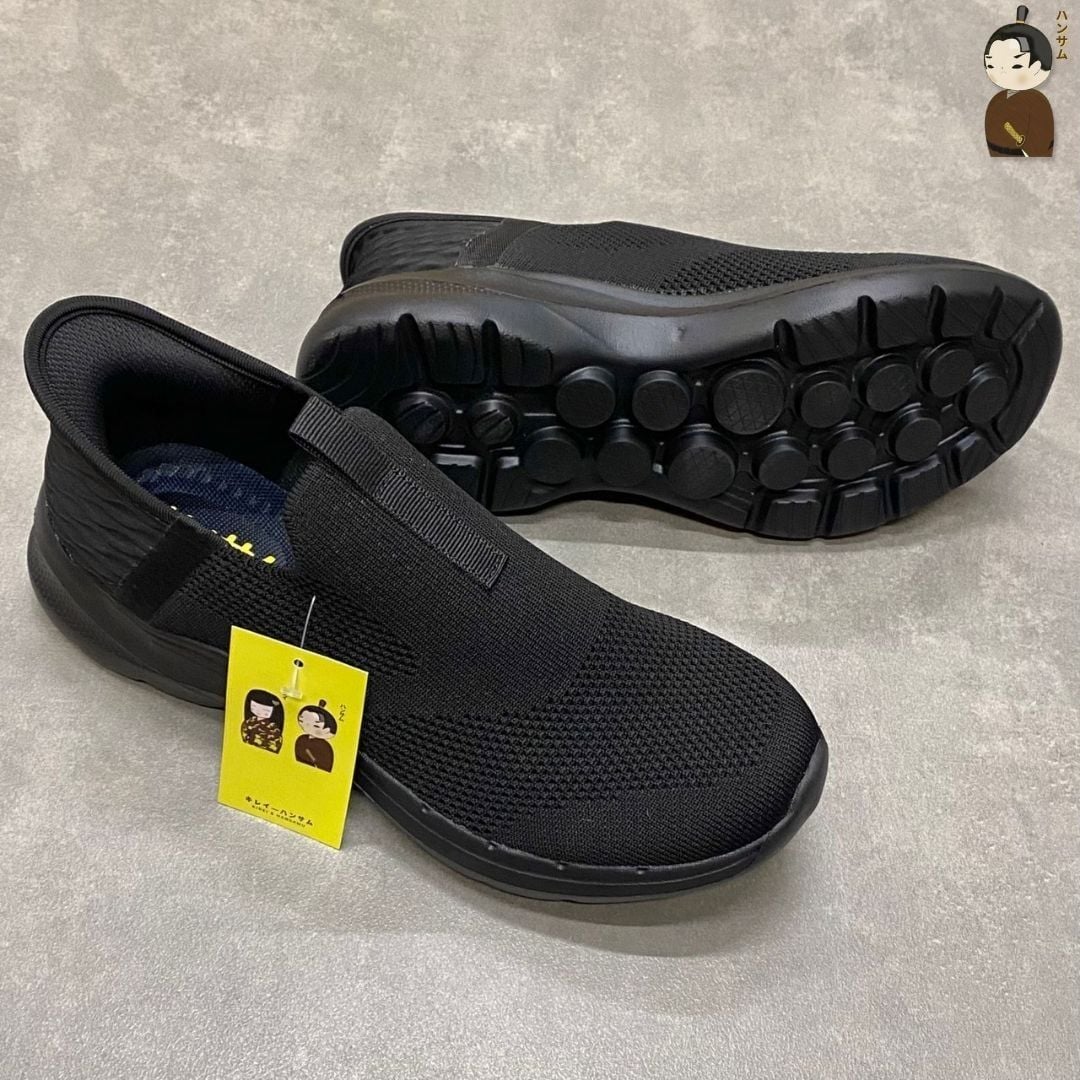  Hansamu Nin - Walk Sneakers BG12 All Black 