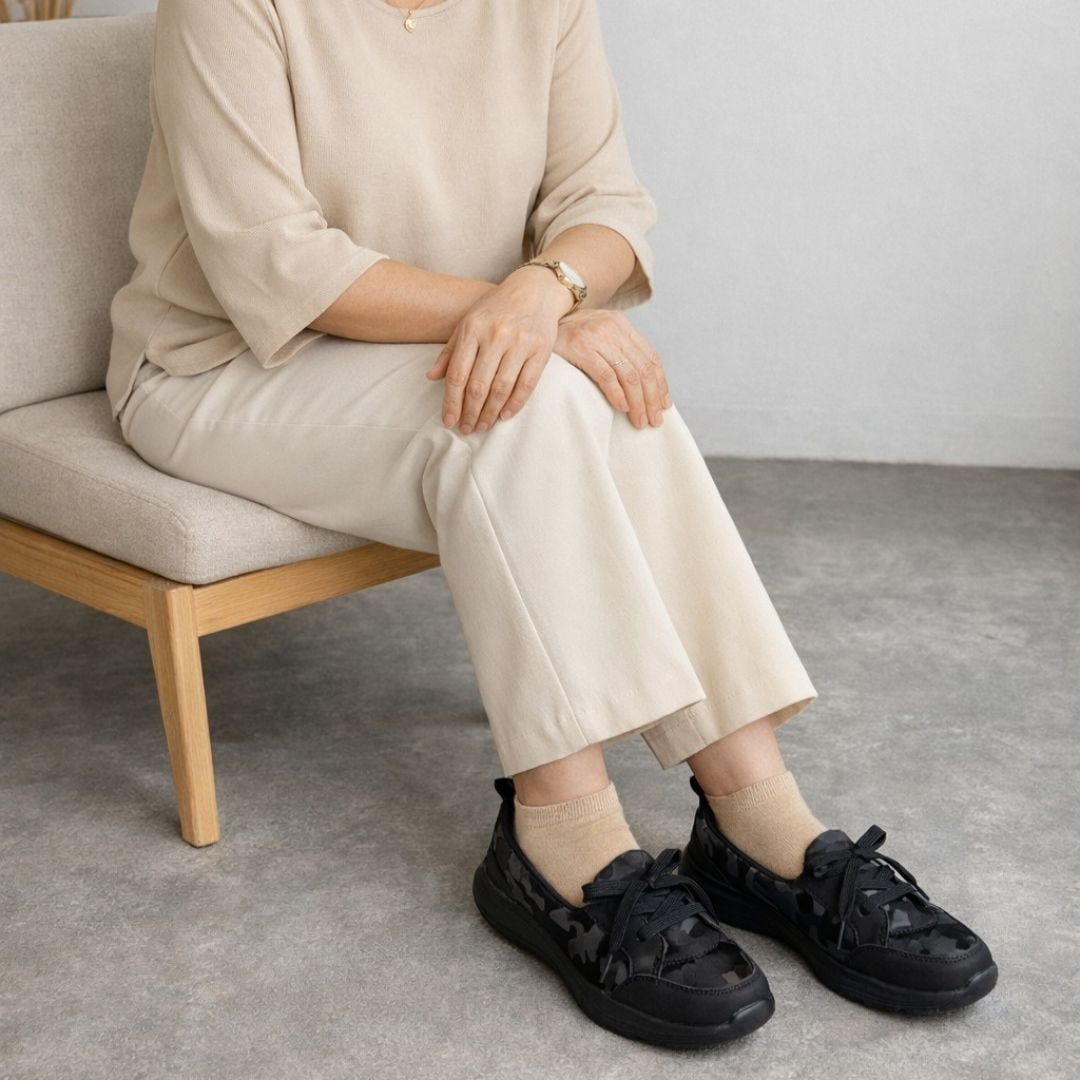  Kirei Hime - Walk Sneakers BG8 Black Camo 