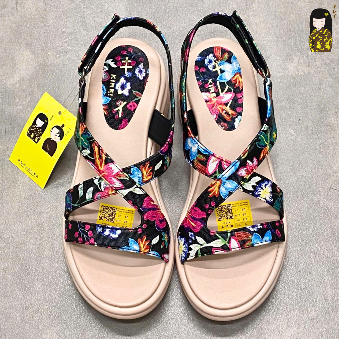 Kirei Biteki - Office Wedge Sandal HH06 Black 