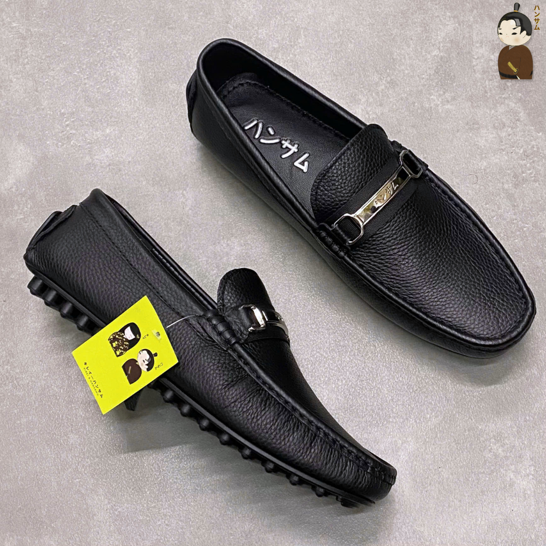  ハンサム海(HANSAMU KAI) - Penny Loafer HA04 Black 