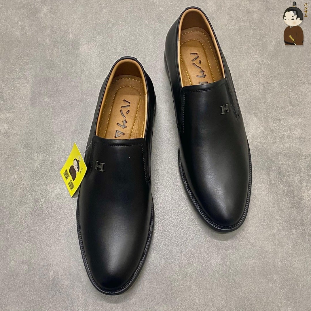 Giày lười Nam Hansamu Zen DGD10 màu Đen - Loafer công sở