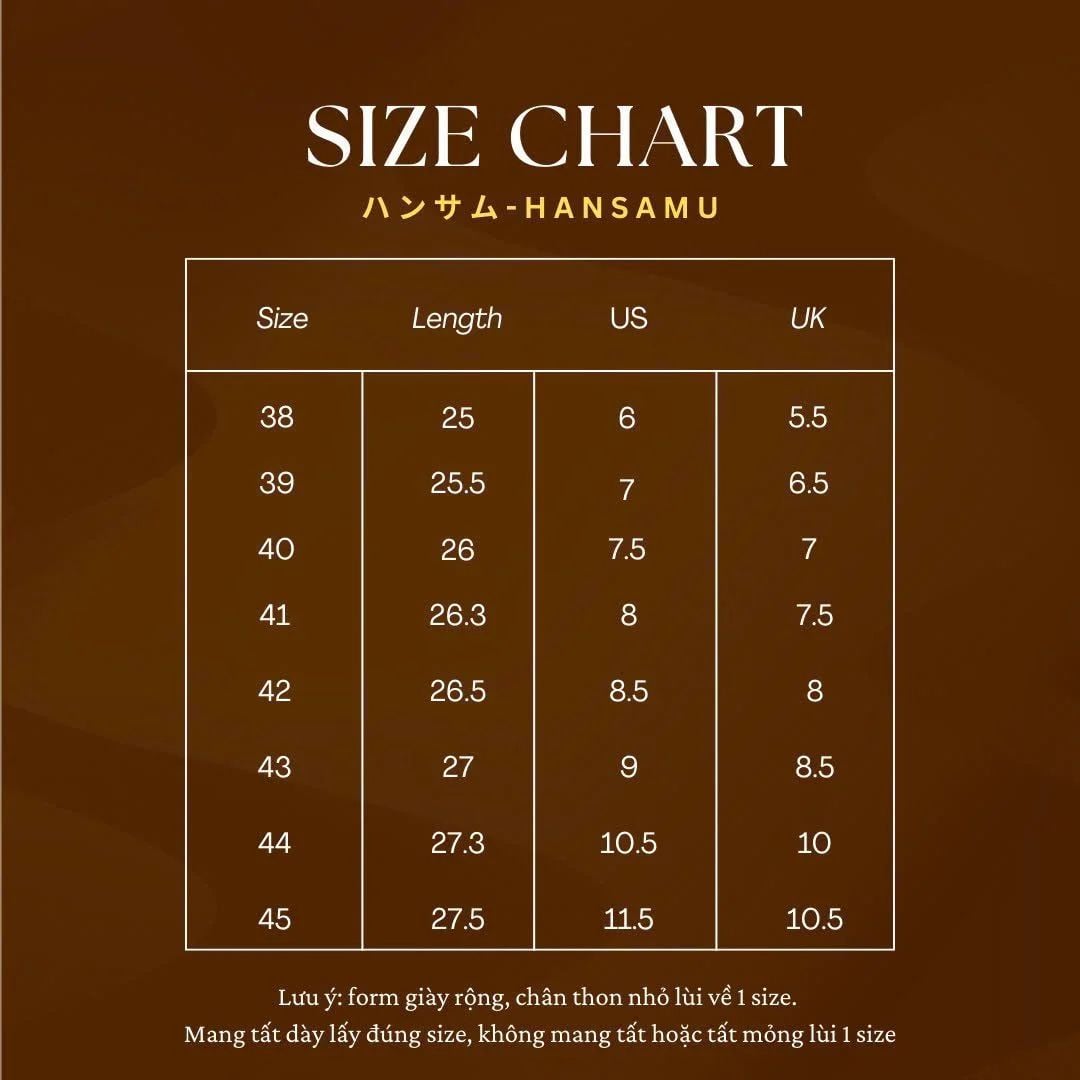  Giày tây Nhật Hansamu Office viền sóng LA Đen 