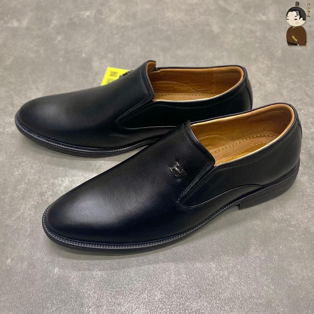  Giày lười Nam Hansamu Zen DGD10 màu Đen - Loafer công sở 