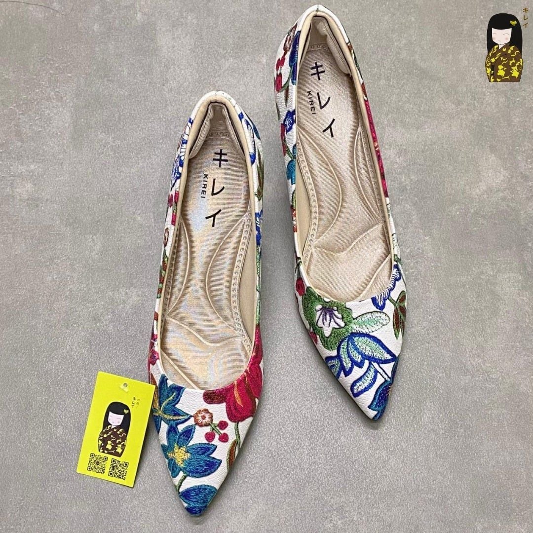  Giày cao gót nữ Kirei Biteki CP02 màu Trắng - Kitten heel công sở 