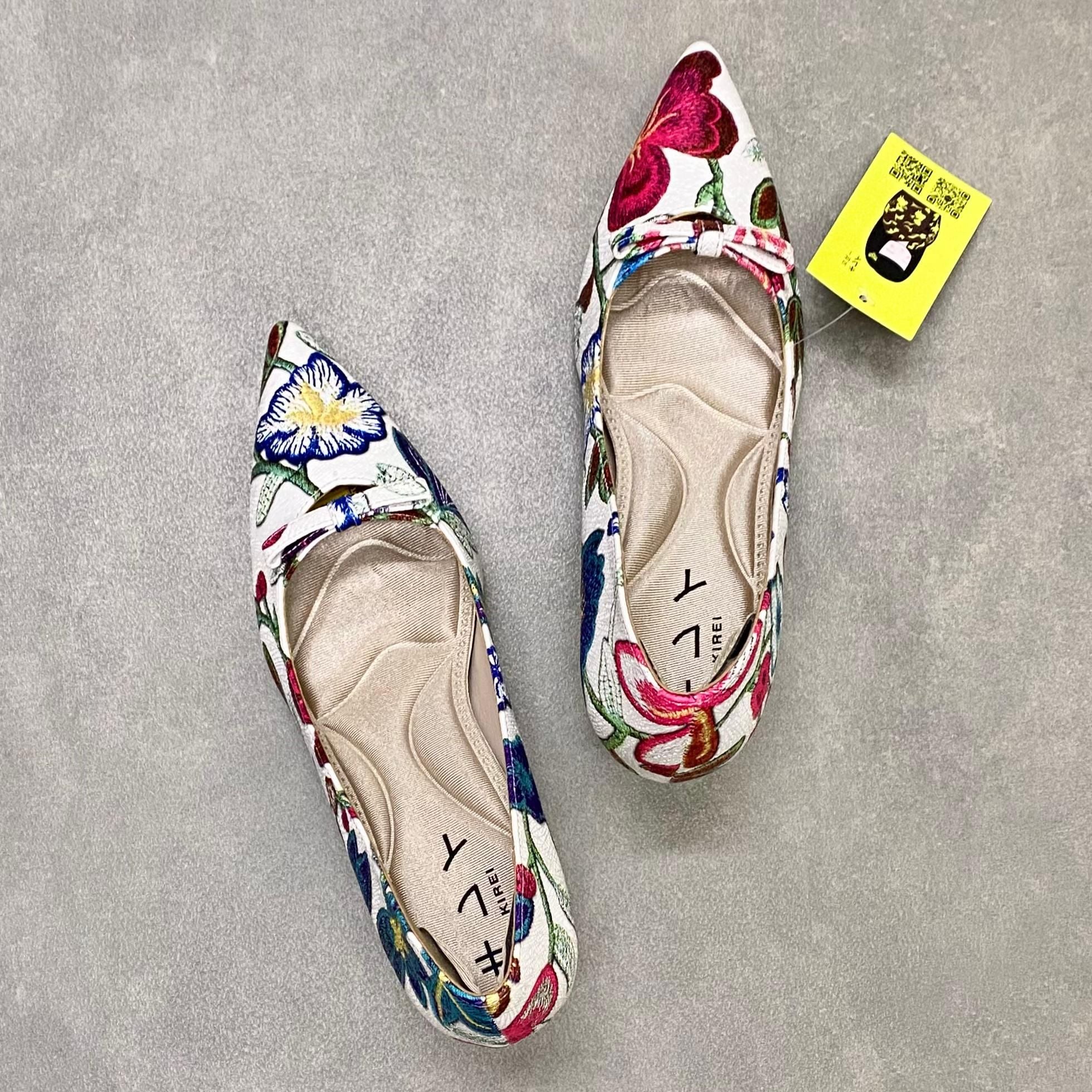 Giày cao gót nữ Kirei Biteki CP03 màu Trắng - Kitten heel công sở 