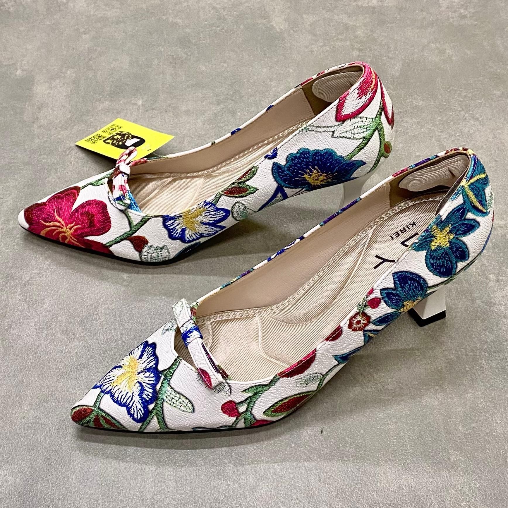  Giày cao gót nữ Kirei Biteki CP03 màu Trắng - Kitten heel công sở 