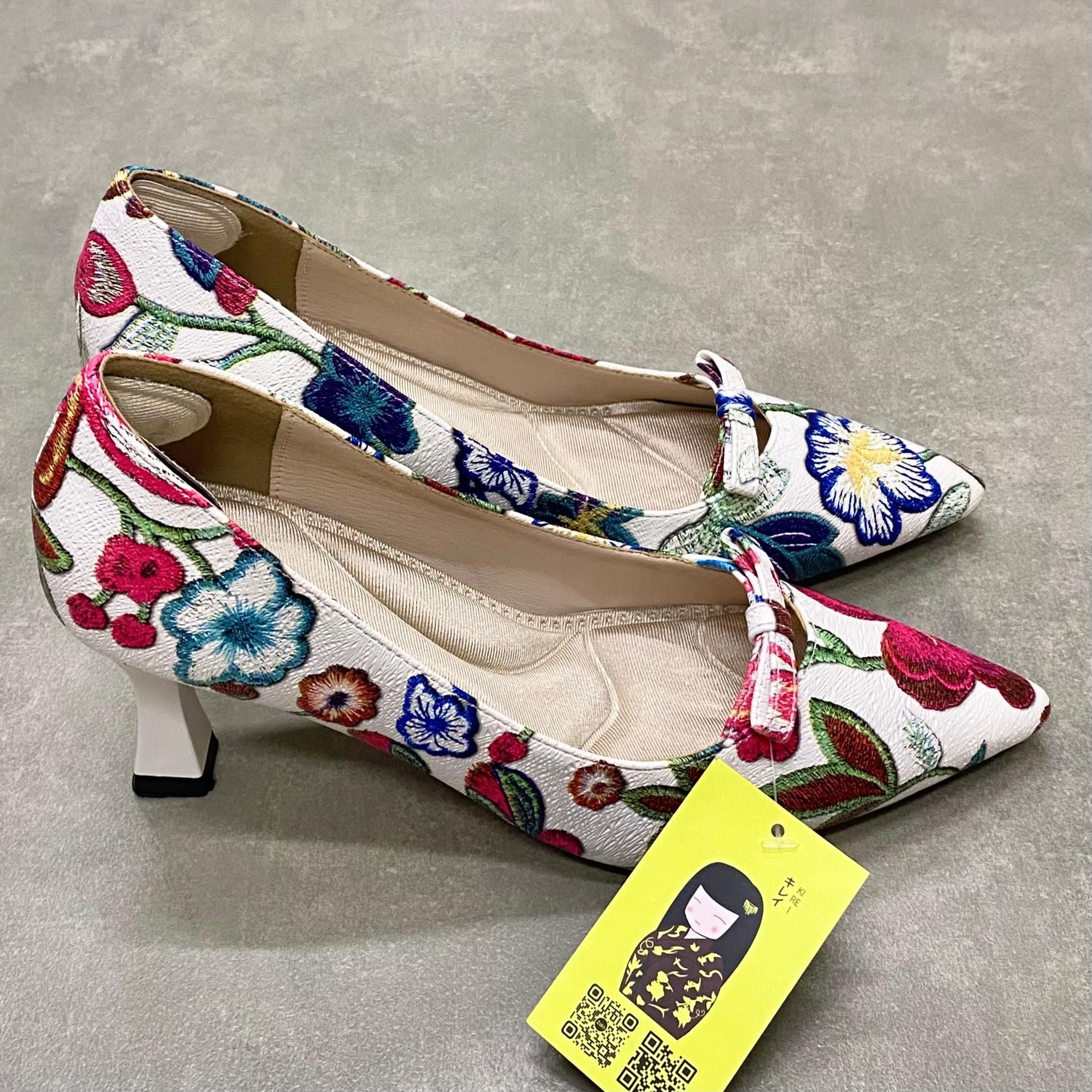  Giày cao gót nữ Kirei Biteki CP03 màu Trắng - Kitten heel công sở 