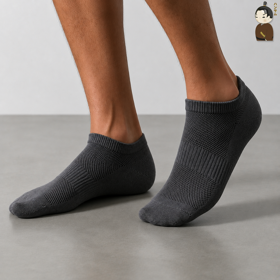  [Combo 5 đôi] Vớ Hansamu Shinobi Daily Sock BG14 D.Grey 