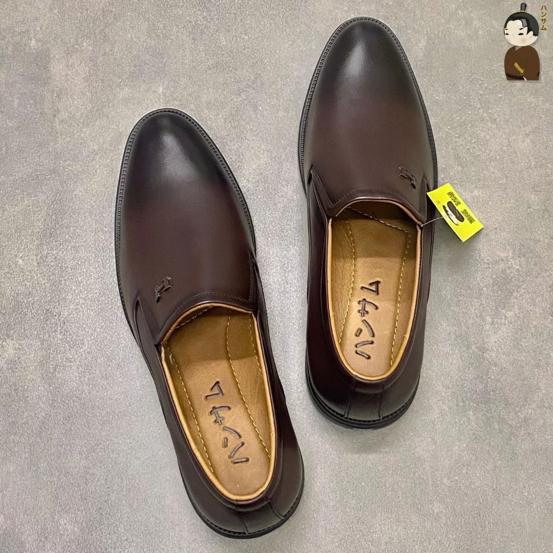  Giày lười Nam Hansamu Zen DGD10 màu Nâu - Loafer công sở 