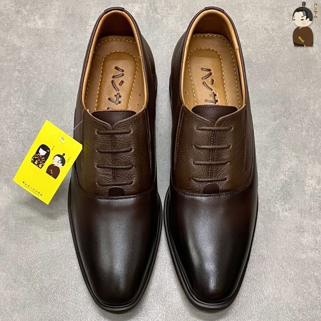  Giày lười Nam Hansamu Zen DGD02 màu Nâu - Oxford công sở 