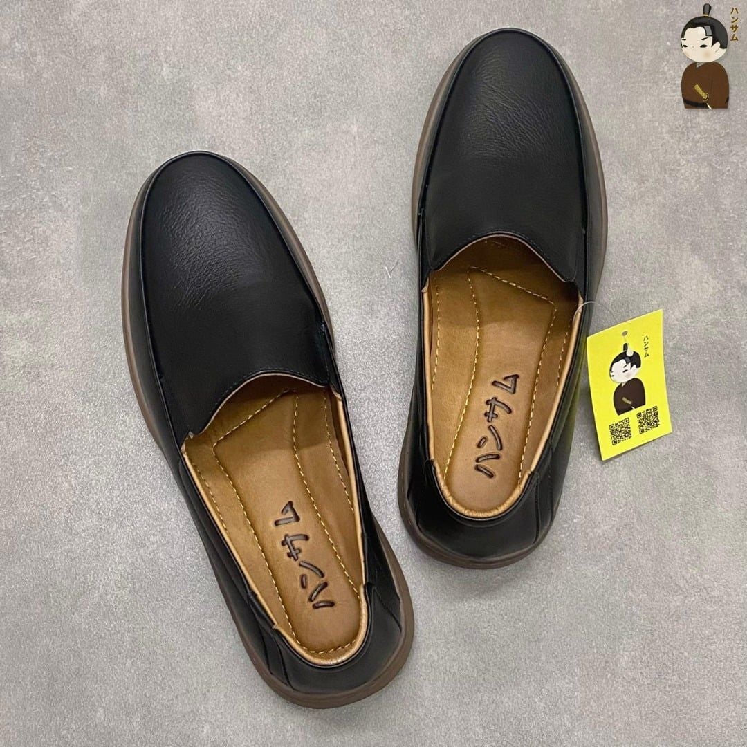  Giày lười Nam Hansamu Zen DGD04 màu Đen - Loafer công sở 
