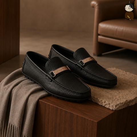 ハンサム海(HANSAMU KAI) - Penny Loafer HA04 Black