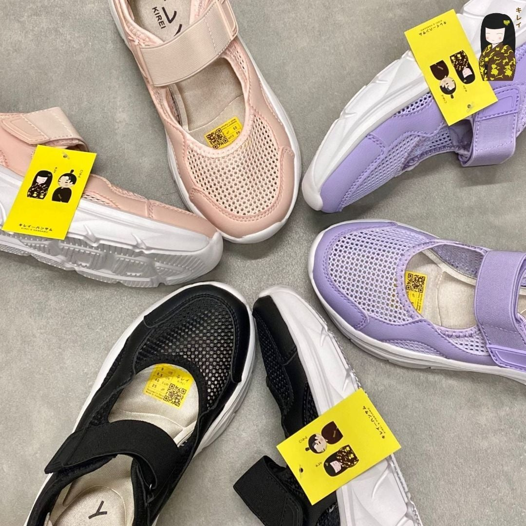  Giày thể thao nữ Kirei Nintai BG10 màu Tím - Sneaker nữ đi bộ 